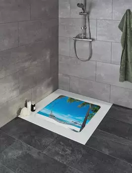 Kleine Wolke Duscheinlage BAHAMAS Multicolor 55 x 55 cm