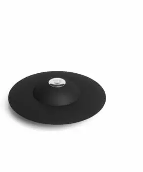 Umbra Flex Badewannenst&ouml;psel & Haarsieb, Silikon, Schwarz (023464-040)