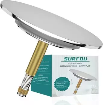 Surfou Badewannenstöpsel Universal Ø72mm, Dichtung 44mm (YGS7244)