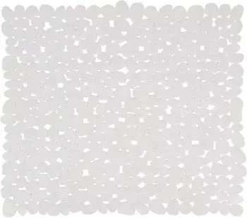 MSV Duscheinlage Kieselstein-Design PVC 53x53cm wei&szlig; (1462/140891)