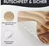 Sanilo Sanibel Badematte quadratisch, Kunststoff PVC, beige, 53x53cm
