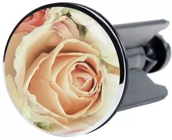 Sanilo Waschbeckenst&ouml;psel Messing, rund, &Oslash;4cm, rosa
