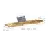 Relaxdays Badewannenablage mit Buchablage, Bambus (10029498)