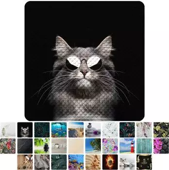 Sanilo Badematte &bdquo;Cool Cat" quadratisch, schwarz, 53x53cm