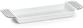 Zeller Bathy Badewannenablage Kunststoff, wei&szlig;, regulierbar 55&ndash;78,4cm