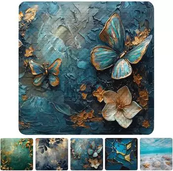 Sanilo Duschmatte Mariposa rutschfest, Kunststoff PVC, 53x53cm