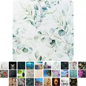 Sanilo Badematte &raquo;Eukalyptus&laquo;, Kunststoff PVC, quadratisch, 53x53cm