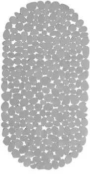 Relaxdays Badewannenmatte Steinoptik, rutschfest, 36x68cm, grau (10029453_111)