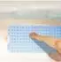 Relaxdays Badewannenmatte XXL mit Saugnäpfen, PVC, transparent, 97x39cm (10029455_50)