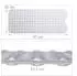 Relaxdays Badewannenmatte XXL mit Saugnäpfen, PVC, transparent, 97x39cm (10029455_50)