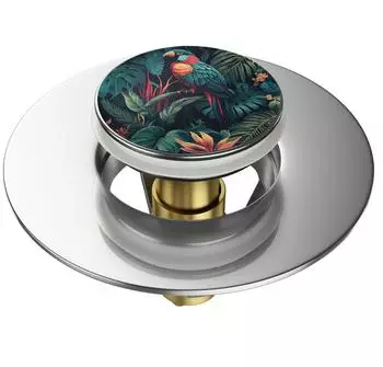Sanilo Pop-Up Waschbeckenstöpsel Exotic, universell, mit Motiv