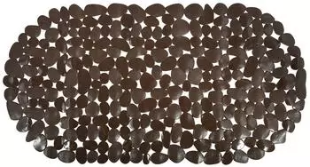 MSV Pebbles Badewannenmatte PVC 35x68cm schokoladenbraun (1454/140883)