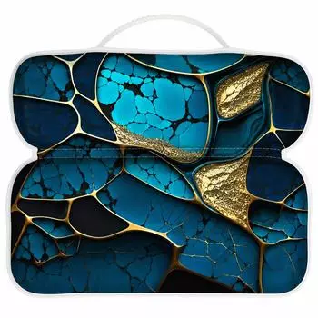 Sanilo Badewannenkissen Marmor Cobalt, blau, rechteckig