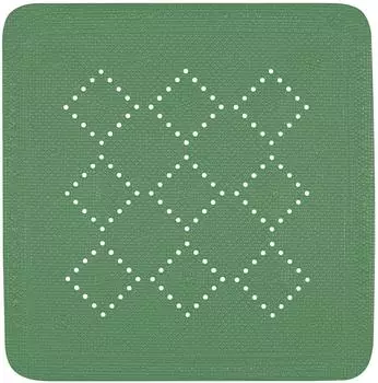 Spirella Alaska Duschmatte PVC-Schaum, moosgrün, 55x55cm (10.20179)