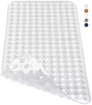 LuxusKollektion Badewannenmatte rutschfest 88x40cm, transparent