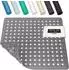 LuxusKollektion Duschmatte rutschfest 53x53cm, grau, PVC, schimmelresistent