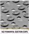 LuxusKollektion Duschmatte rutschfest 53x53cm, grau, PVC, schimmelresistent