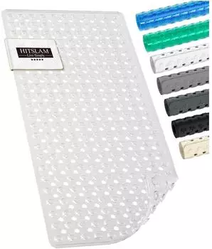 LuxusKollektion Badewannenmatte rutschfest, transparent, PVC, 89x40cm