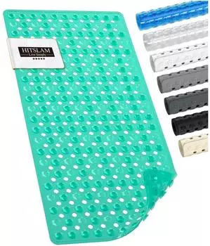 LuxusKollektion Badewannenmatte rutschfest 89x40cm, PVC, grün