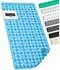 LuxusKollektion Badewannenmatte rutschfest, blau, 89x40cm, BPA-frei, schimmelresistent