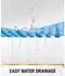 LuxusKollektion Badewannenmatte rutschfest, blau, 89x40cm, BPA-frei, schimmelresistent
