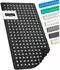 LuxusKollektion Badewannenmatte rutschfest, PVC, schwarz, 89x40cm