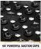 LuxusKollektion Badewannenmatte rutschfest, PVC, schwarz, 89x40cm