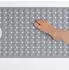 Relaxdays Badewannenmatte, rutschfest, PVC, grau, 97x39cm
