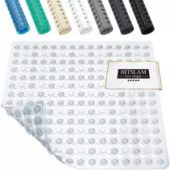 LuxusKollektion Duschmatte rutschfest, transparent, 53x53cm, PVC