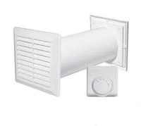 Awenta COSY CM100 L&uuml;fter L&uuml;ftungsgitter wand ventilator 4in1 + Thermostat NEU