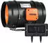 VEVOR Inline Kanalventilator 200mm 1371m³/h EC-Motor Temperatur-Feuchtigkeitsregler (8-Inch Inline Duct Fan)