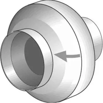Helios L-RRK 100 Radial-Rohrventilator DN100, Kunststoff (60008)