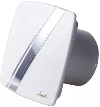 Awenta System Silent Linea Axiall&uuml;fter 100mm mit Hygrostat & Timer, Wei&szlig; (KWS100HPLB)