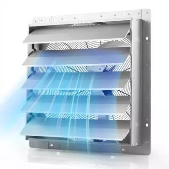 VEVOR Industrie-Wandventilator mit Lamellen 624mm 136W (11347m&sup3;/h)