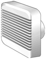 Kleinraum-Ventilator IP44 mit Zeitrelais HELIOS HV 100 EZ