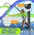 Kesser Badminton- & Tennisnetz, höhenverstellbar, 300/400/500cm, mit Gestell & Transporttasche