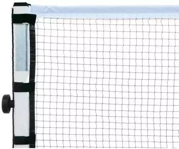 Powershot Wettkampf-Badmintonnetz mit Klettverschluss, weiß, 6,02x0,76m (BN007)