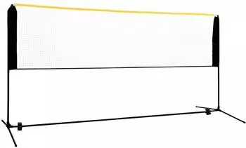 vidaXL Badmintonnetz, h&ouml;henverstellbar, 300x103x94-158cm, Metall (93369)