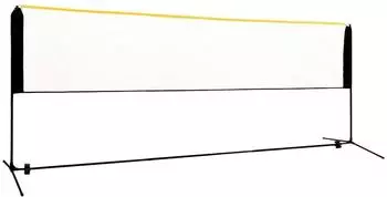 vidaXL Badmintonnetz tragbar, verstellbar 400x103x94-158cm, Metall