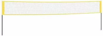 vidaXL Badmintonnetz gelb/schwarz 600x155cm PE (93745)