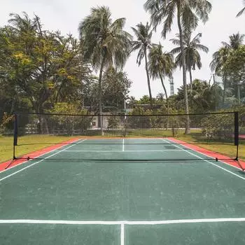 HomCom Badmintonnetz 2 H&ouml;hen 94/158cm, faltbar, mit Tragetasche (DEA95-0050441)
