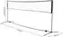 HomCom Badmintonnetz 2 Höhen 94/158cm, faltbar, mit Tragetasche (DEA95-0050441)