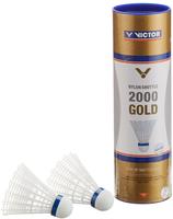 Victor 100960, Victor Badmintonb&auml;lle Shuttle 2000 Nylon Dose weiss 6er,