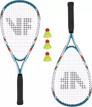 Victor Speed Badminton Set 100 Field mit Schl&auml;gern, B&auml;llen & Markierungen (201667)