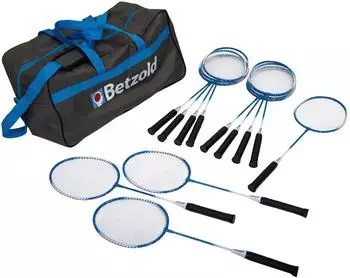 Betzold Badminton-Schul-Set 12 Schl&auml;ger mit Tasche (35881)