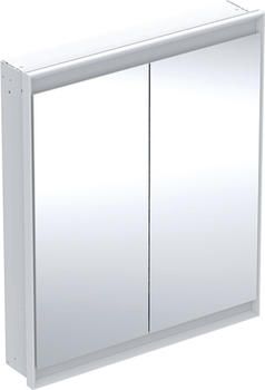 Geberit ONE Spiegelschrank mit ComfortLight, 2 Türen, Unterputzmontage, 75x90x15cm, 505.802.00., Farbe: weiss / Aluminium pulverbeschichtet - 505.802.00.2