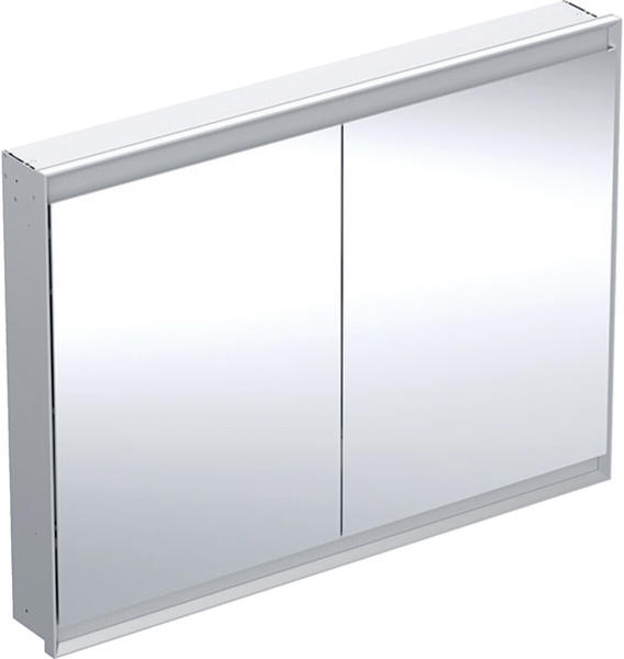 Geberit ONE Spiegelschrank mit ComfortLight, 2 Türen, Unterputzmontage, 120x90x15cm, 505.805.00., Farbe: Aluminium eloxiert - 505.805.00.1