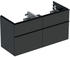 Geberit iCon Unterschrank für Waschtisch mit 4 Schubladen 118,4 x 61,5 x 47,6 cm Lava pulverbeschichtet matt (502309JK1)