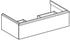 Geberit iCon Unterschrank für Waschtisch mit 1 Schublade 88,8 x 24,7 x 47,6 cm Weiß matt Weiß pulverbeschichtet matt (502312013)