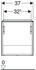 Geberit iCon Unterschrank für Waschtisch mit 1 Tür Anschlag rechts 37 x 41,5 x 27,9 cm Sandgrau Sandgrau (502300JL1)